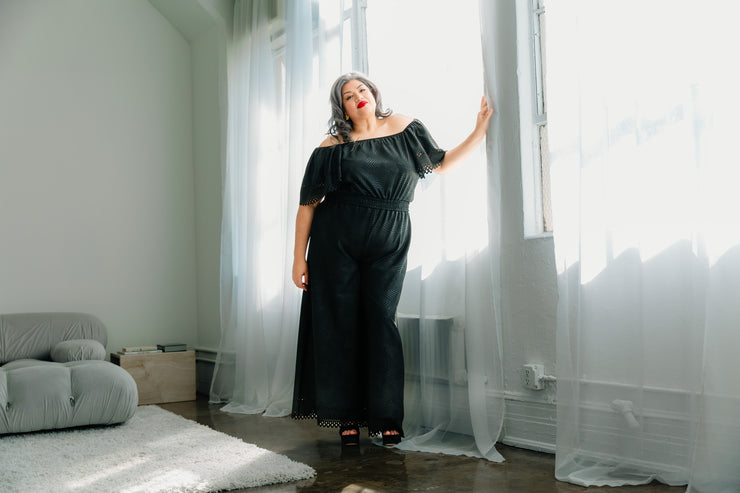 Laser Focused Faux Jumpsuit