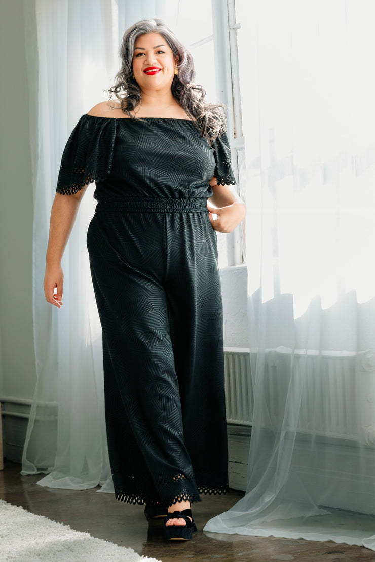 Laser Focused Faux Jumpsuit