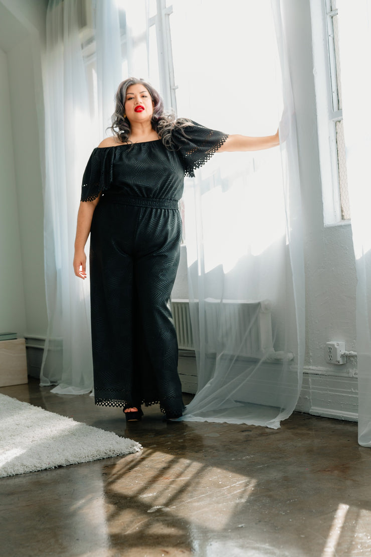 Laser Focused Faux Jumpsuit
