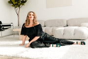 Laser Focused Faux Jumpsuit