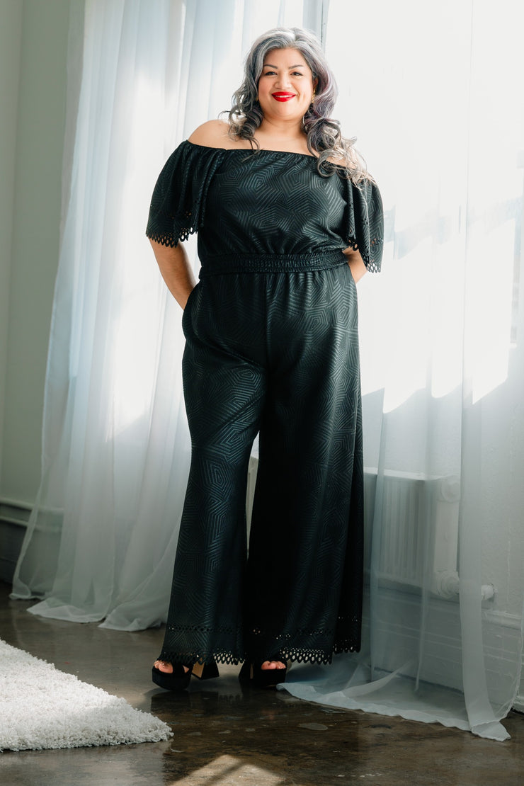 Laser Focused Faux Jumpsuit