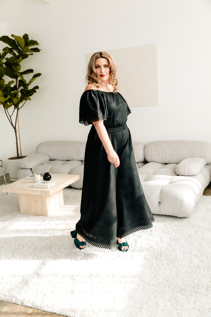 Laser Focused Faux Jumpsuit