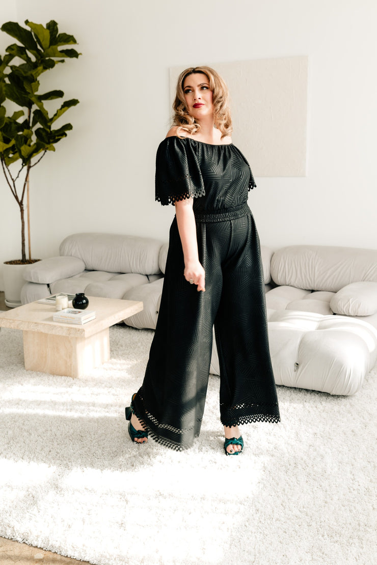 Laser Focused Faux Jumpsuit