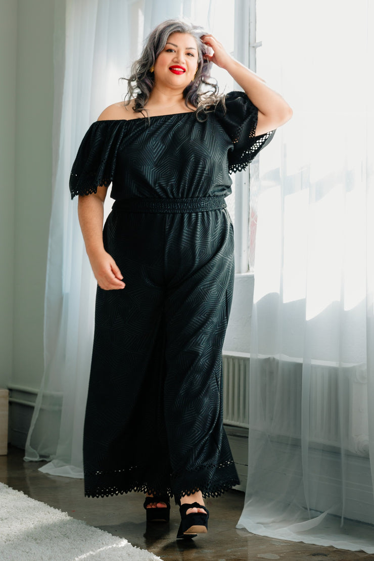 Laser Focused Faux Jumpsuit