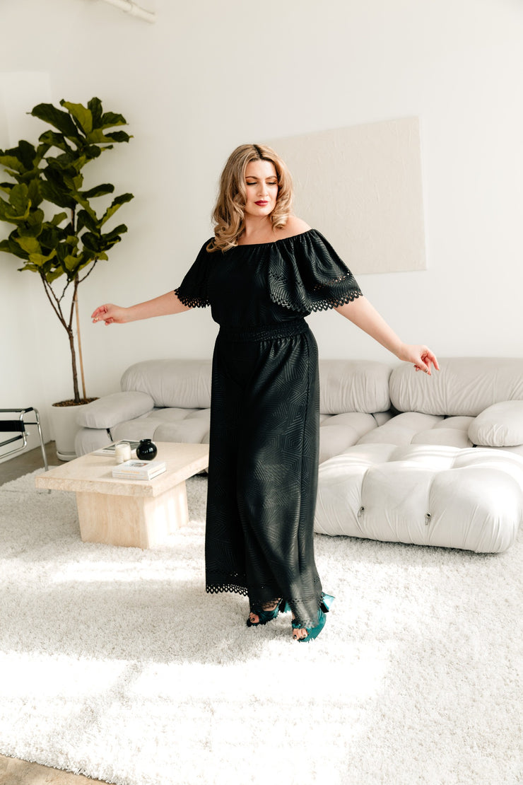 Laser Focused Faux Jumpsuit