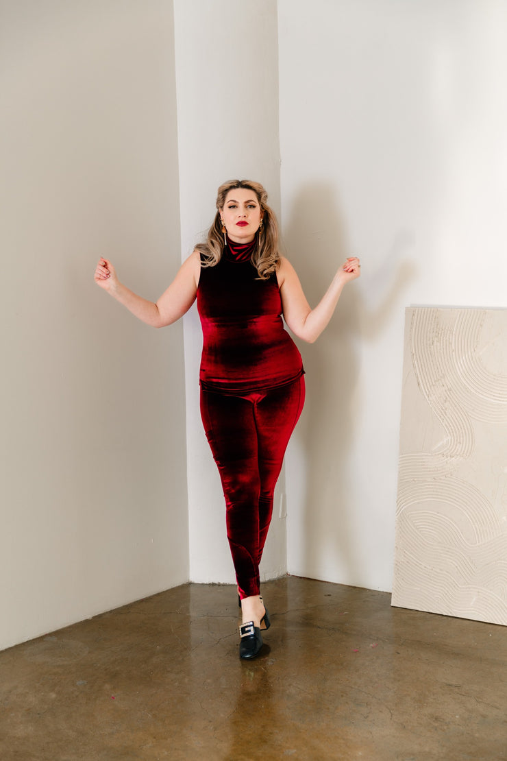 Beyond Basic Velvet Set (Oxblood)