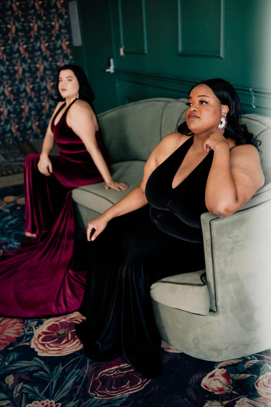 The Hollywood Gown in "Black Velvet"