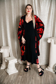 Fermata Long Dress "Rosy Red"