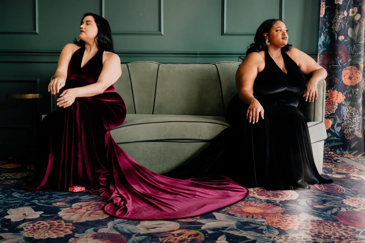 The Hollywood Gown in "Black Velvet"