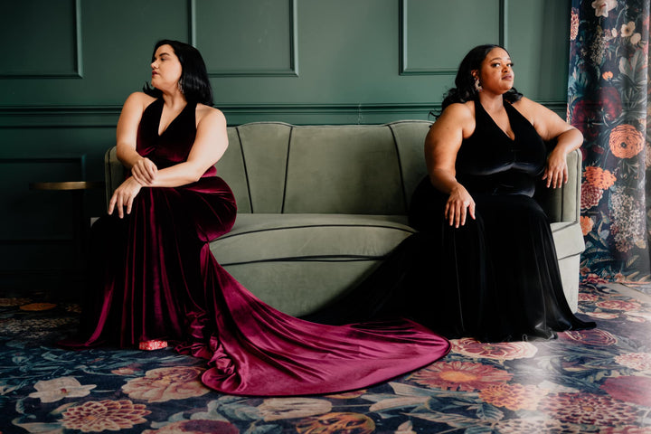The Hollywood Gown in "Black Velvet"