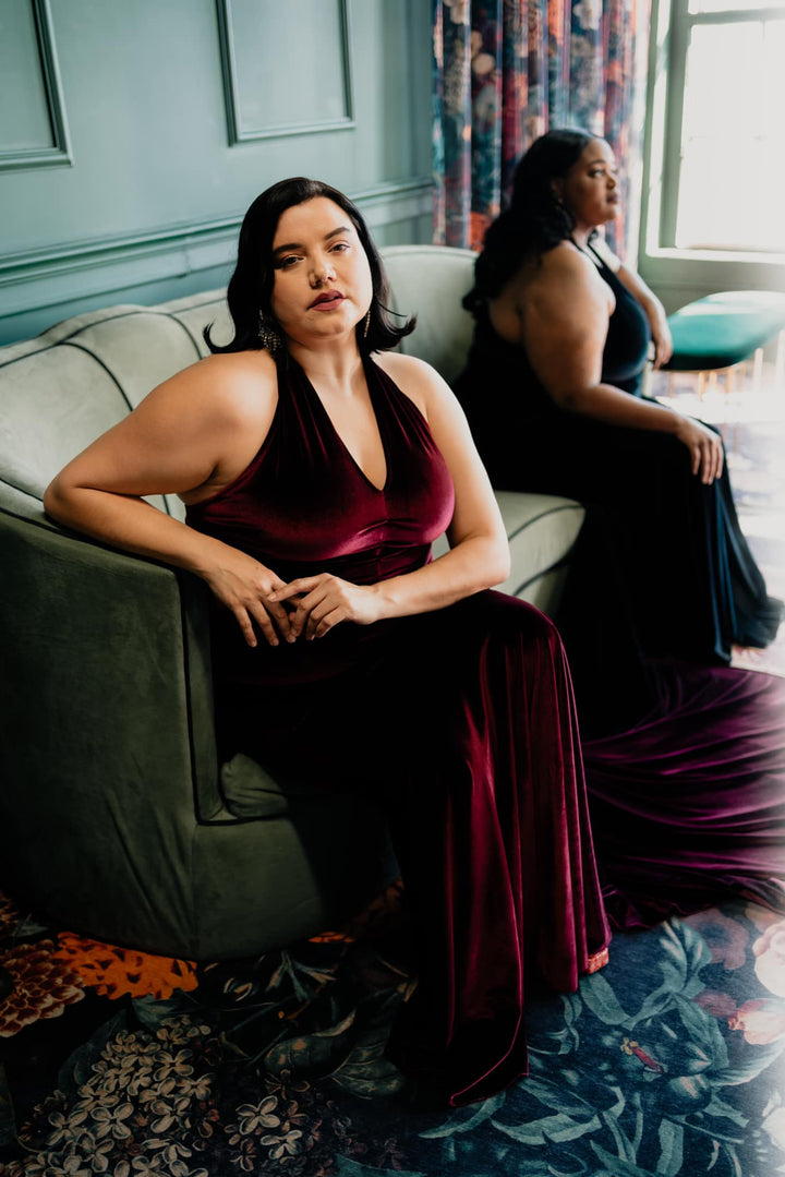 The Hollywood Gown in "Black Velvet"