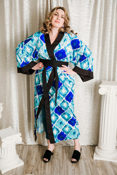 Encore Robe (Long) “Blue Fire"
