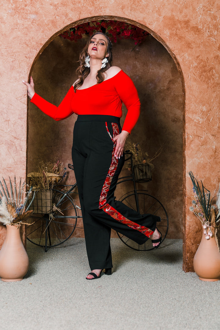 Shoulder Smolder Top (Red)