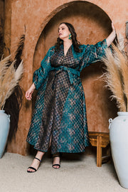 Parisian Coat in “Semiramide” (Turquoise)