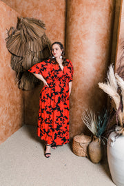 “Macy” (RED) Colla Voce Dress