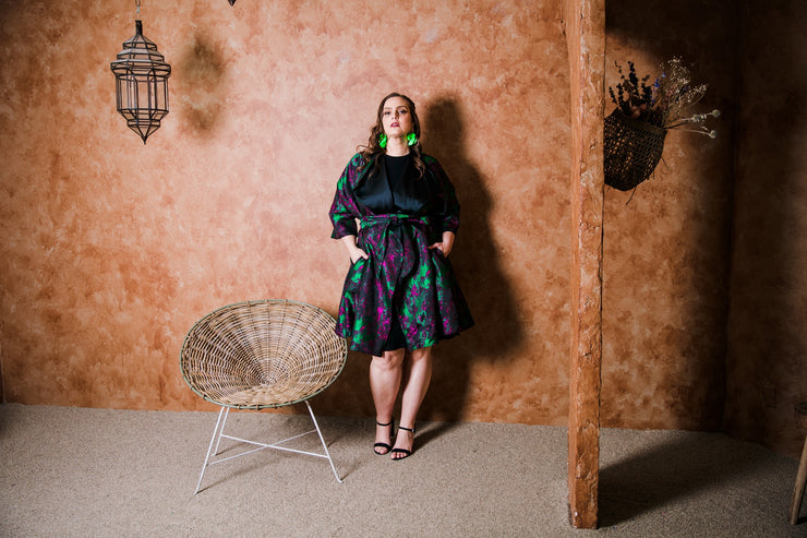 "Maometto" Reversible Opera Coat (Pink & Green)