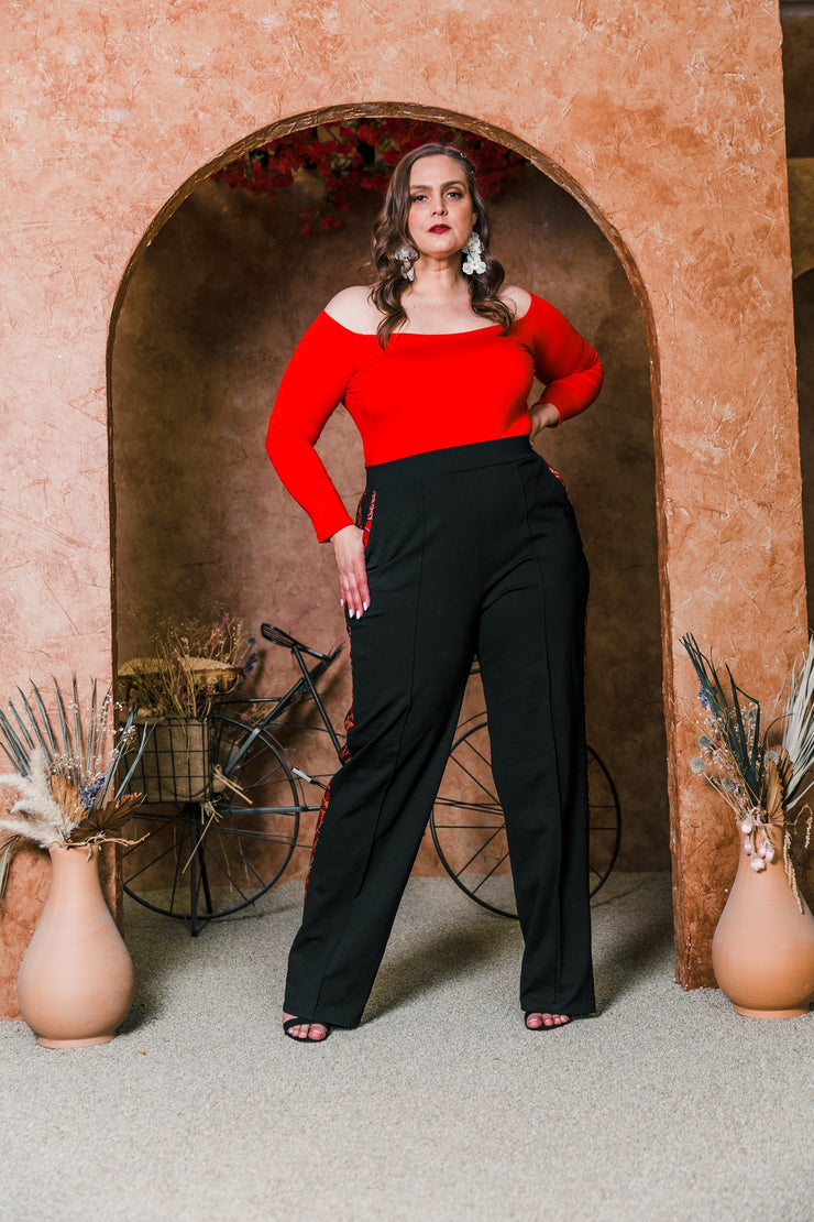 Shoulder Smolder Top (Red)