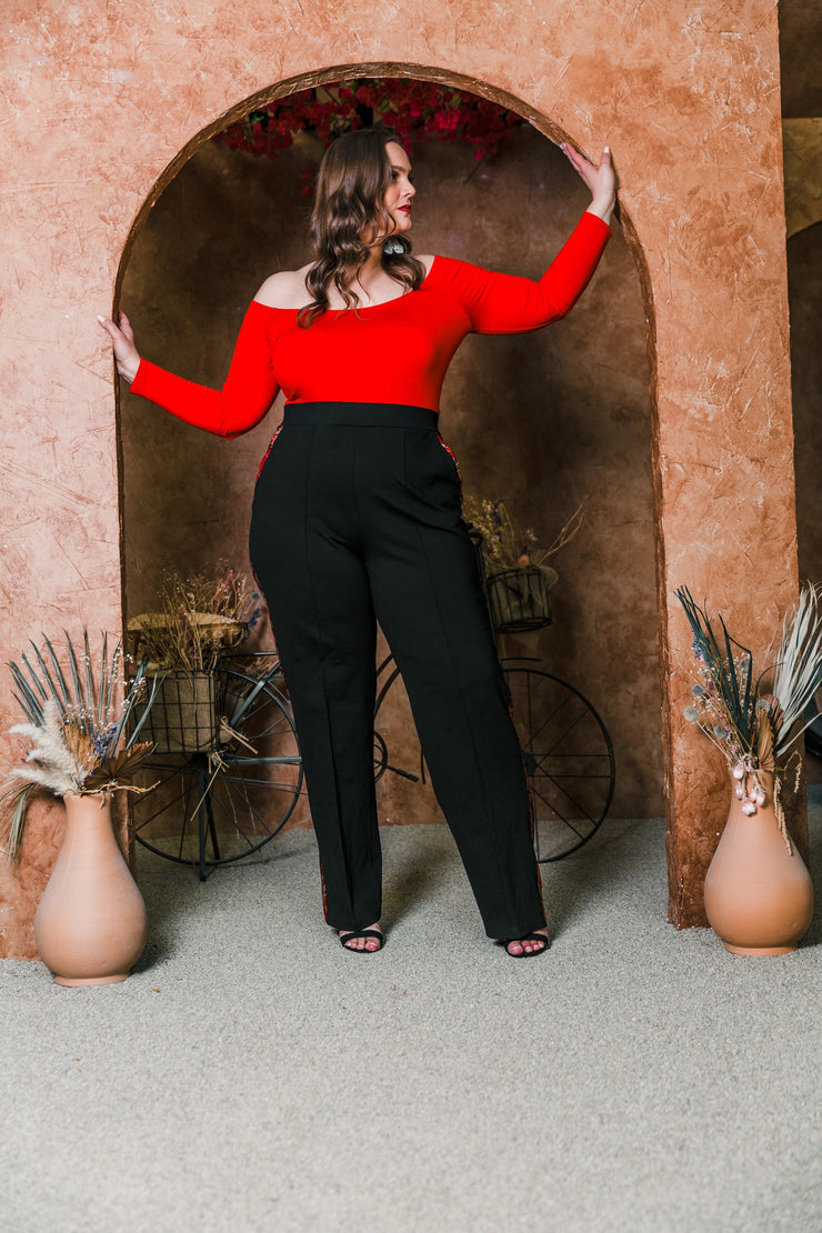 Shoulder Smolder Top (Red)