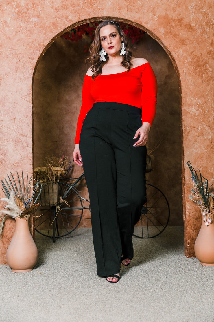 Shoulder Smolder Top (Red)