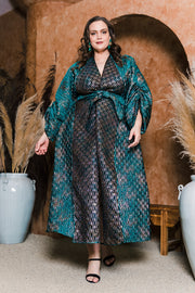 Parisian Coat in “Semiramide” (Turquoise)