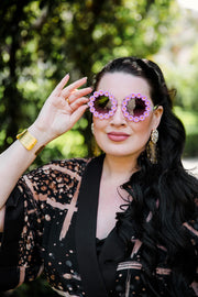 Flower Child Sunglasses (Purple)