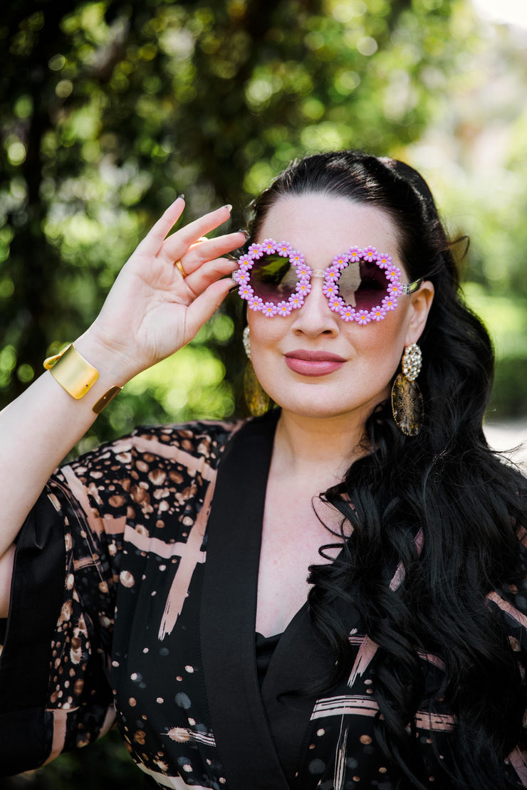 Flower Child Sunglasses (Purple)