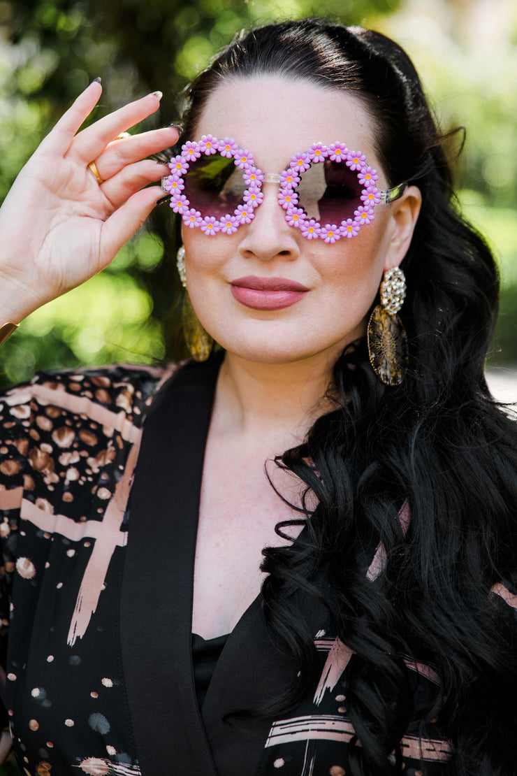 Flower Child Sunglasses (Purple)