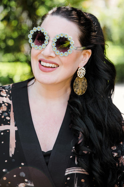 Flower Child Sunglasses (Seafoam)