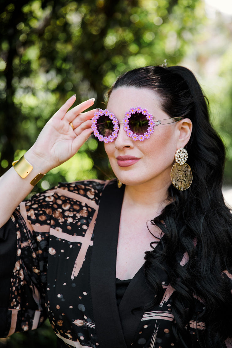 Flower Child Sunglasses (Purple)