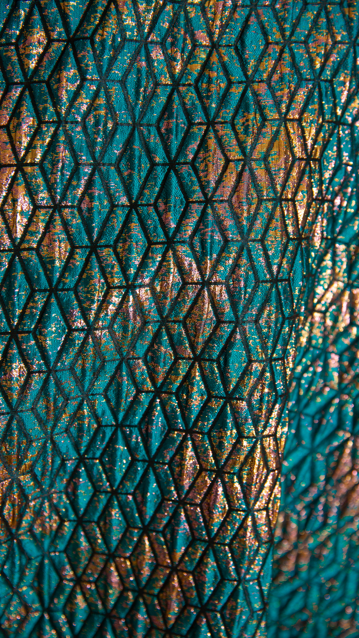 Parisian Coat in “Semiramide” (Turquoise)