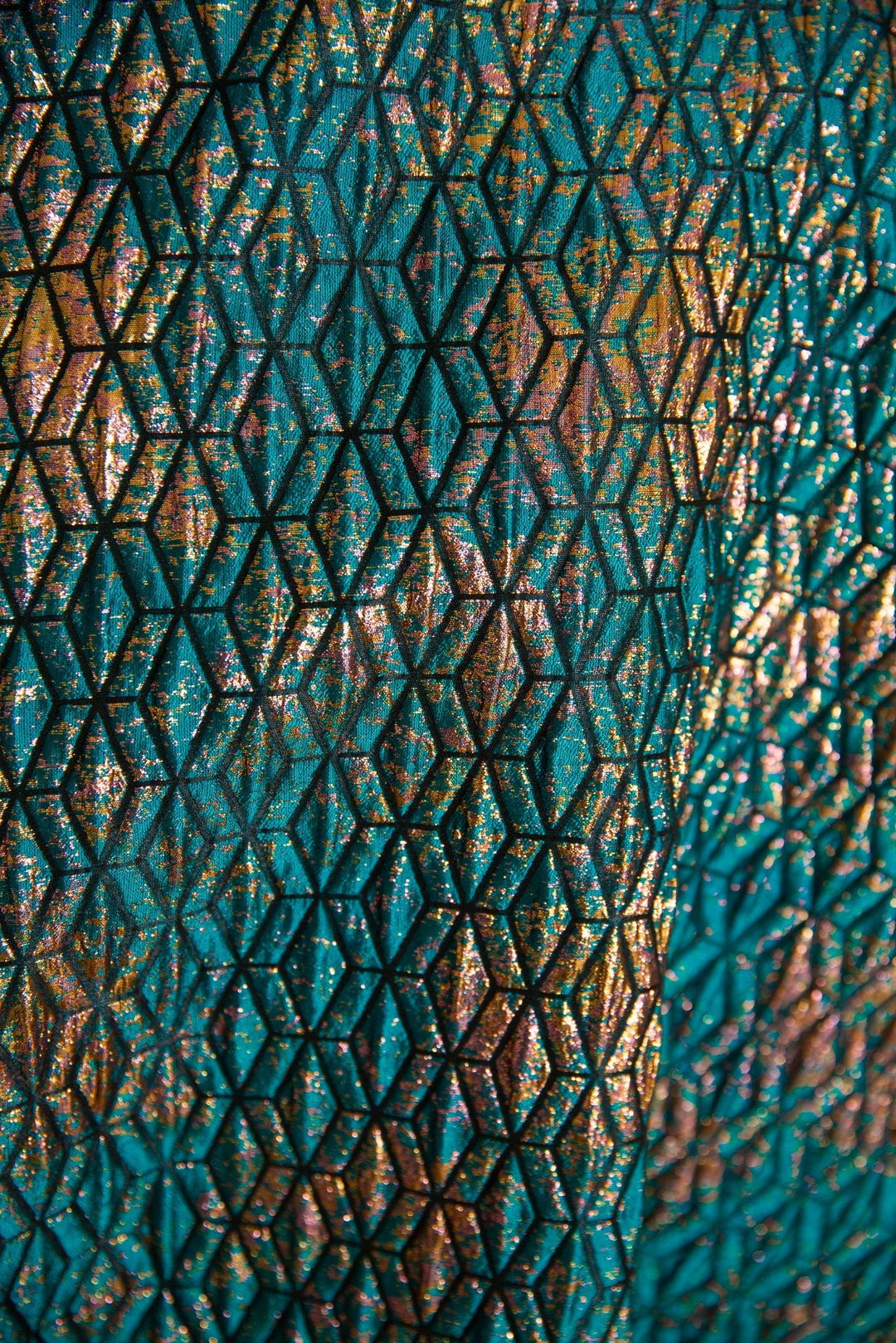 Reversible Opera Coat in "Semiramide" (Teal)