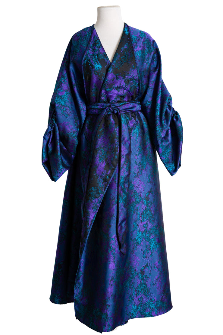 Parisian Coat in "Maometto" (Blue and Purple)
