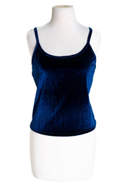 Perfect Velvet Tank Top (Blue)