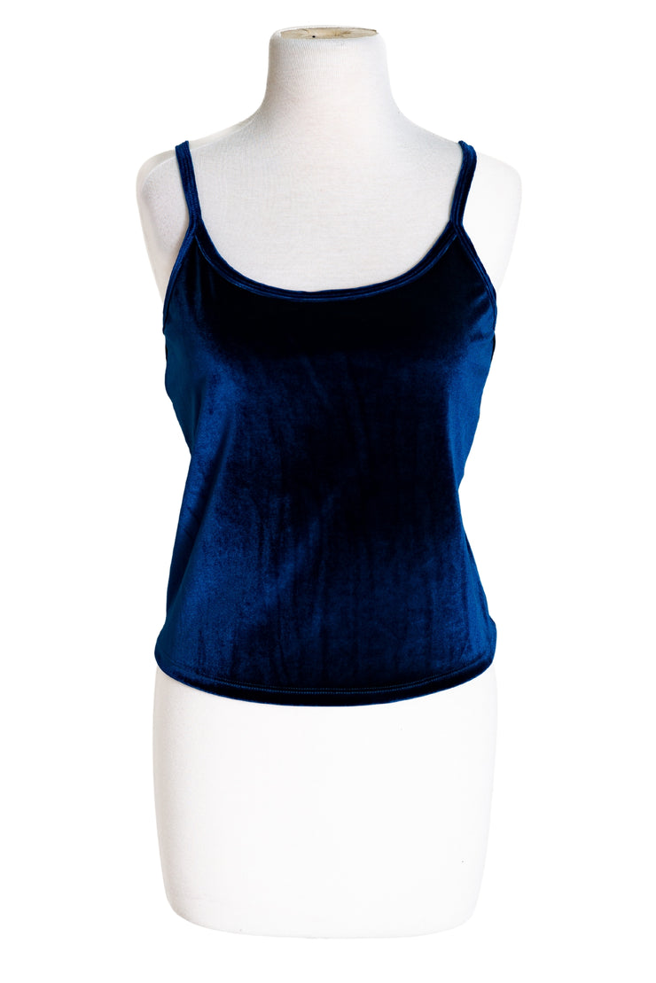 Perfect Velvet Tank Top (Blue)