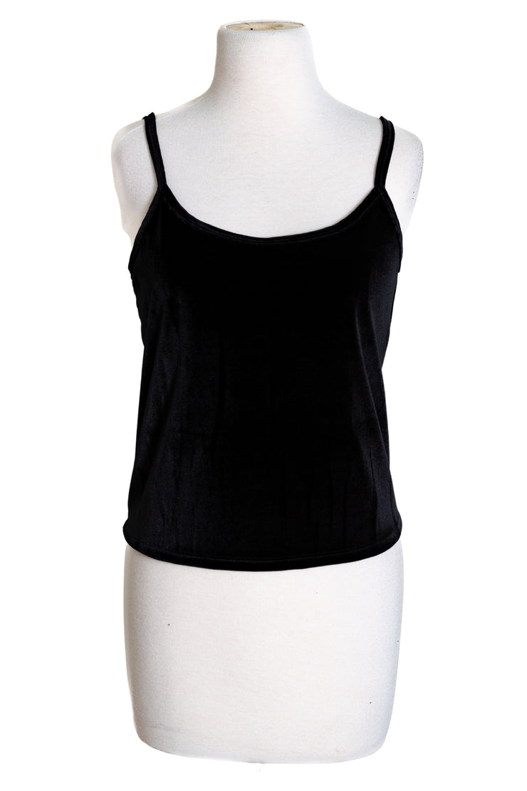 Perfect Velvet Tank Top (Black)