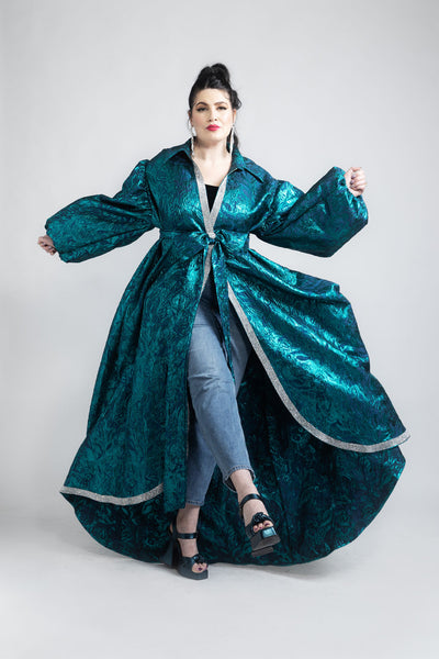 Roma Coat with Swarovski Crystals in "Rusalka”