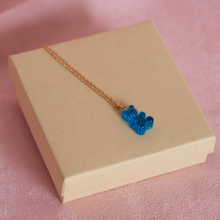 Gummy Bear Necklace (Blue)