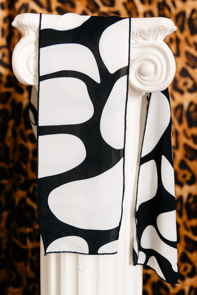 Signature Scarf (B&W Blob)