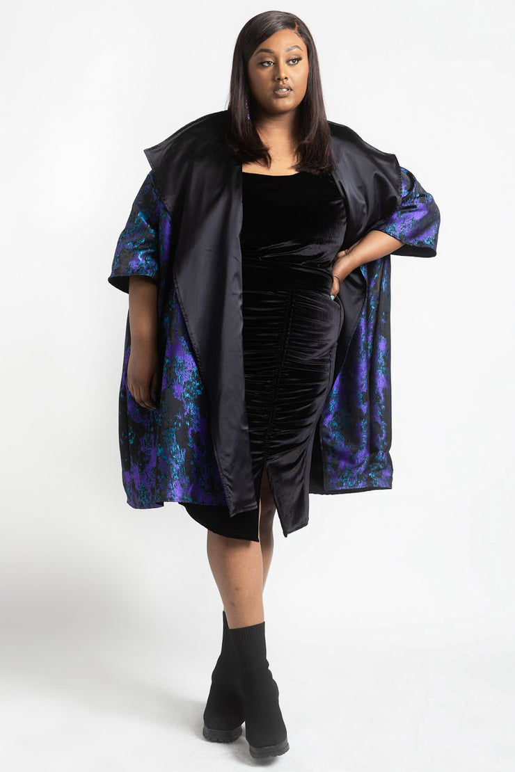 "Maometto" Reversible Opera Coat (Blue & Purple)