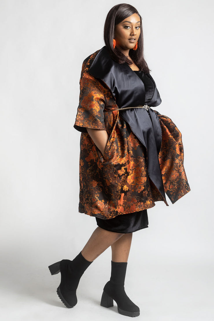 Reversible Opera Coat in "La Straniera"