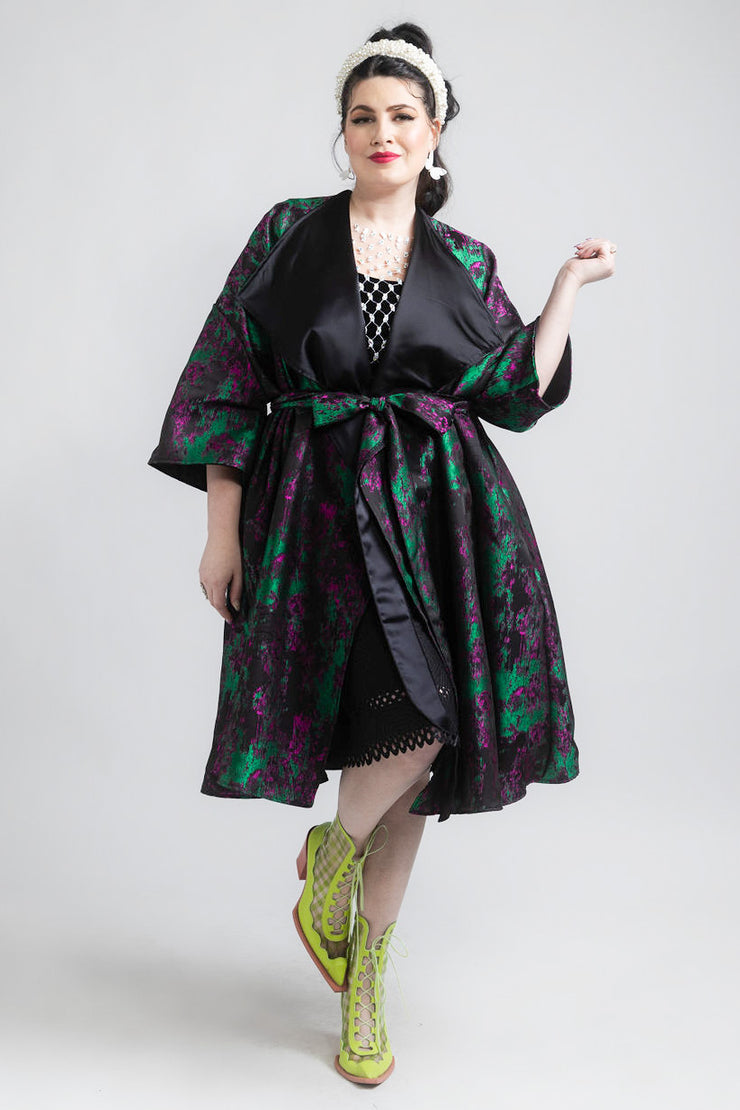 "Maometto" Reversible Opera Coat (Pink & Green)