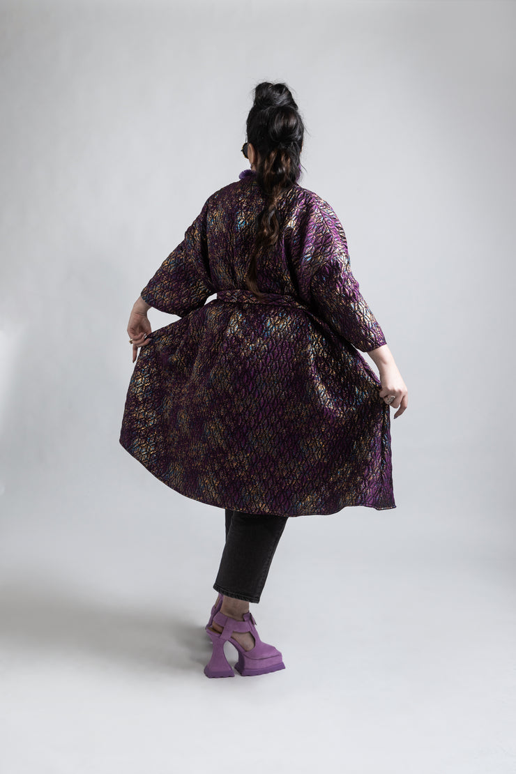 Reversible Opera Coat in “Semiramide"  (Purple)