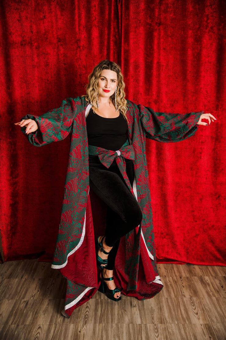 "La Fanciulla del West” Roma Coat with Swarovski Crystals