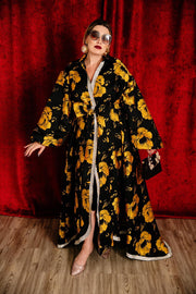 Roma Coat with Swarovski Crystals in "Pagliacci" (Yellow)