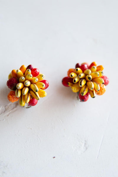 Fruit Bowl Vintage Earrings