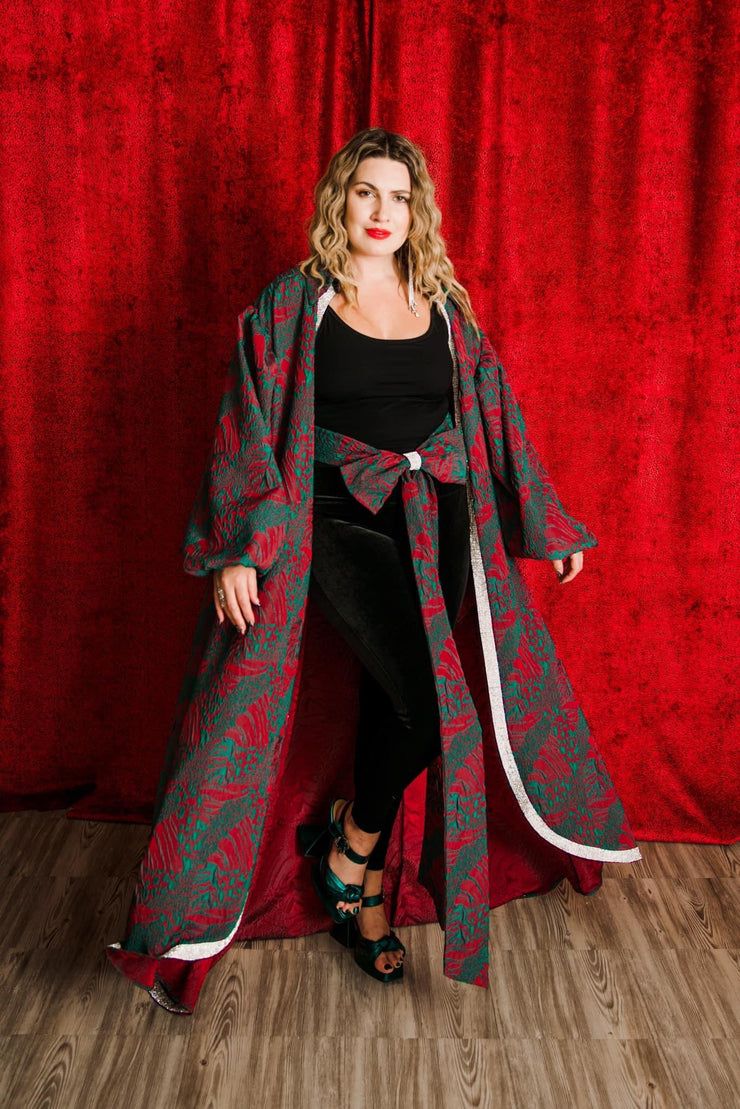 "La Fanciulla del West” Roma Coat with Swarovski Crystals