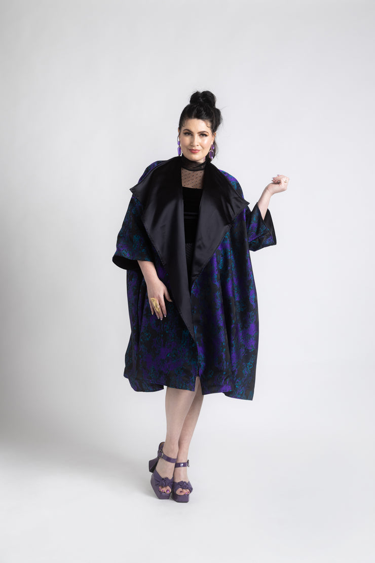 "Maometto" Reversible Opera Coat (Blue & Purple)