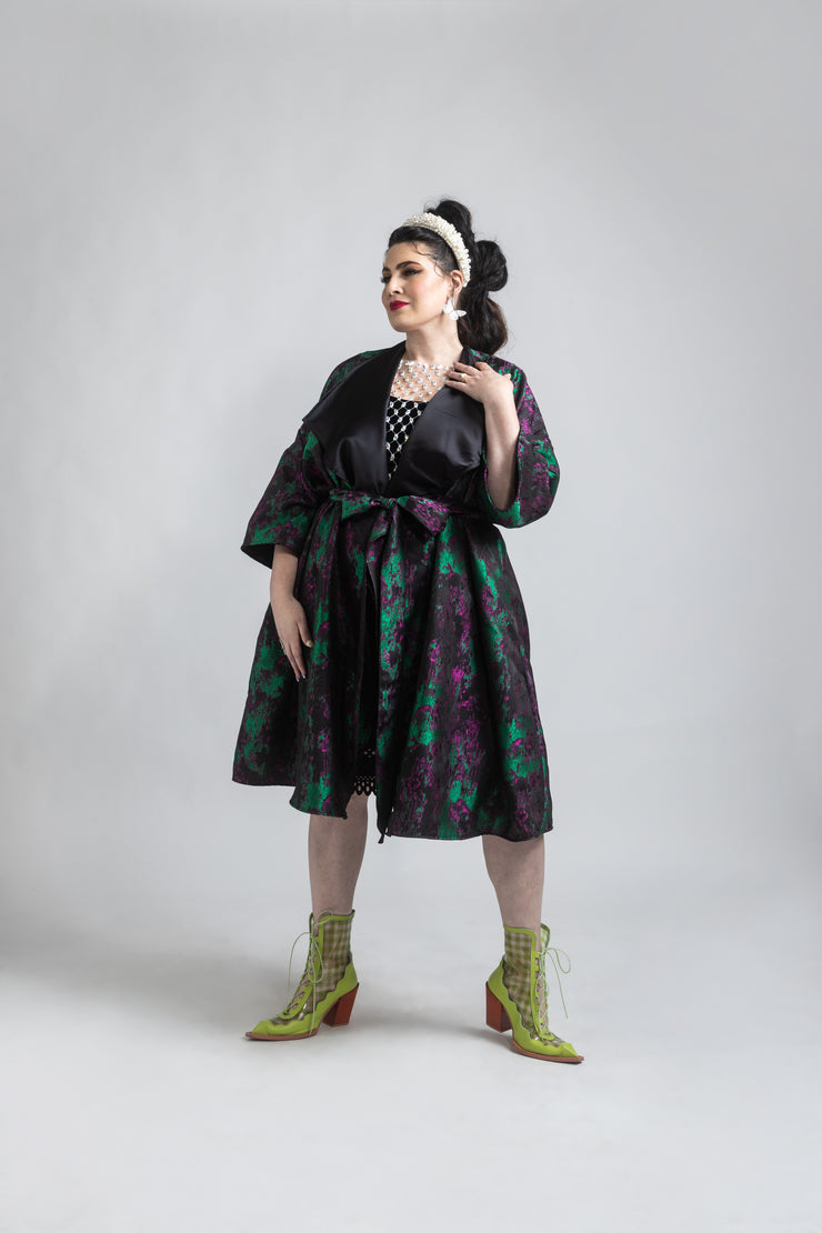 "Maometto" Reversible Opera Coat (Pink & Green)