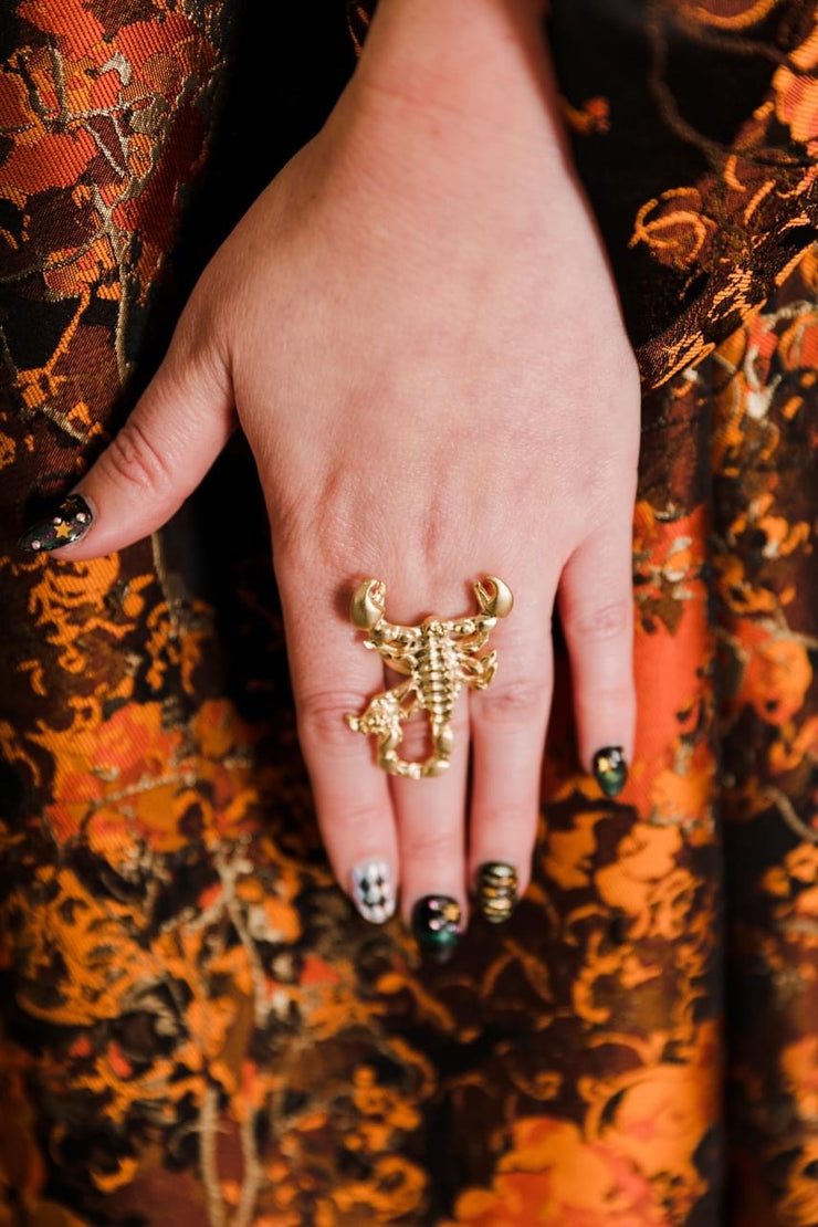 Scorpion Cocktail Ring (Gold)