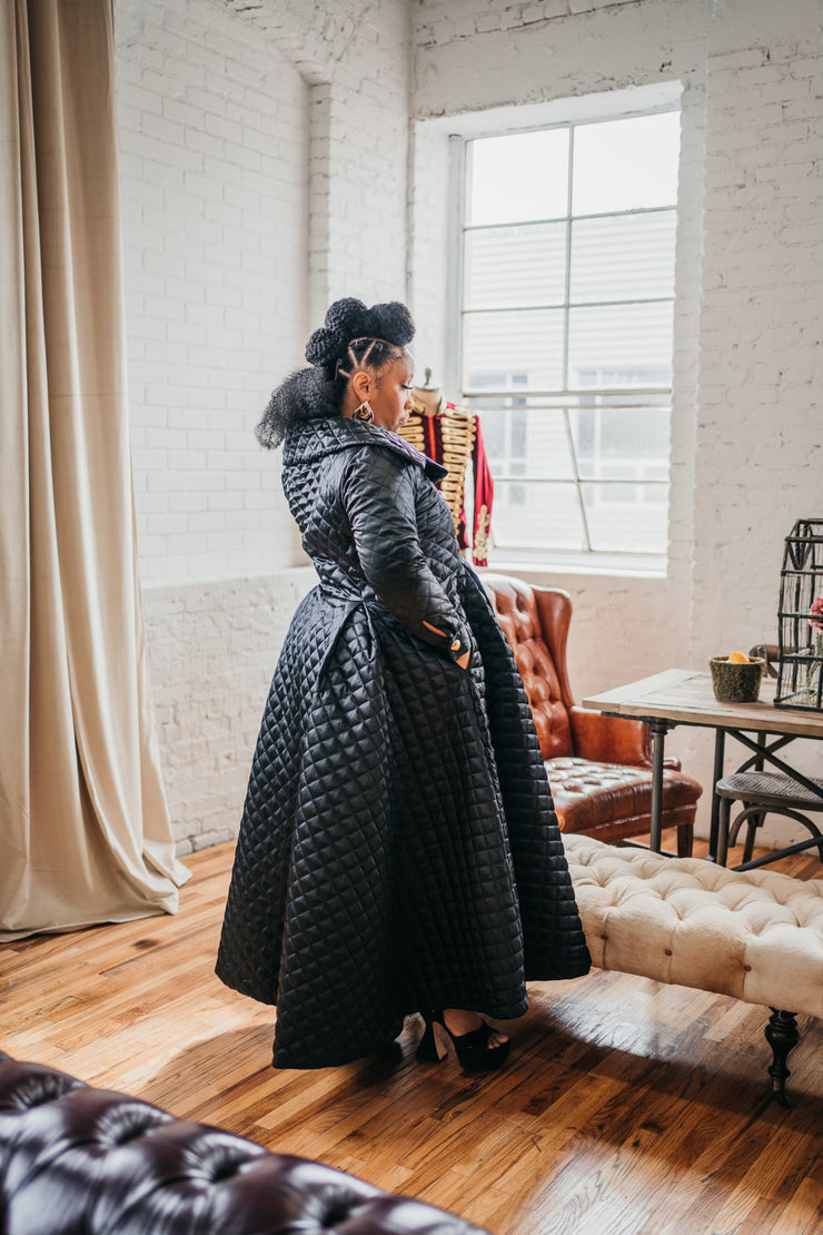 Assoluta Gown Coat: “Satin Quilt”